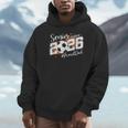 Senior Dad Class Of 2026 Soccer Ball Graduation Unisex Hoodie