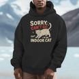 Sorry I Can't Go I'm An Indoor Cat Introvert Cat Owner Unisex Hoodie