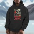 Staying Alive One Book At A Time Skeleton Reading Librarian Unisex Hoodie Staying Alive One Book At A Time Skeleton Reading Librarian Unisex Hoodie