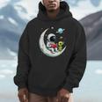UFO Alien Astronaut Reading Book In Space Unisex Hoodie