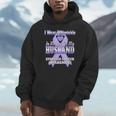 I Wear Periwinkle In Memory Of My Husband Stomach Cancer Unisex Hoodie