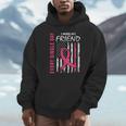 I Wear Pink In Memory Of Friend Breast Cancer Awareness Flag Unisex Hoodie I Wear Pink In Memory Of Friend Breast Cancer Awareness Flag Unisex Hoodie