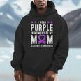 I Wear Purple In Memory Of My Mom Alzheimer's Awareness Day Unisex Hoodie