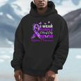 I Wear Purple In Memory Of My Mom Alzheimers Awareness Unisex Hoodie