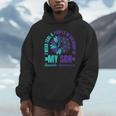 I Wear Teal Purple In Memory Of My Son Suicide Awareness Unisex Hoodie I Wear Teal Purple In Memory Of My Son Suicide Awareness Unisex Hoodie