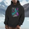 I Wear Teal And Purple In Memory My Son Suicide Prevention Unisex Hoodie I Wear Teal And Purple In Memory My Son Suicide Prevention Unisex Hoodie