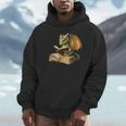 Women's Dragon Bookworm Reading Book Graphic Unisex Hoodie
