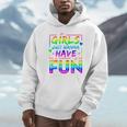 80's Girls Just Wanna Have Fun Nostalgia 1980s Style Premium Tri-Blend Unisex Hoodie