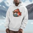 Adorable Book Lover Salmon With Reading Glasses Cute Unisex Hoodie Adorable Book Lover Salmon With Reading Glasses Cute Unisex Hoodie