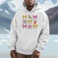 Apple Coquette Bow Books First Day Of School Back To School Unisex Hoodie