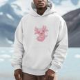 Axolovert Axolotl Humor Salamander Introvert Unisex Hoodie