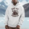 Bad At People Ferret Introvert Saying Slogan Tee Unisex Hoodie Bad At People Ferret Introvert Saying Slogan Tee Unisex Hoodie