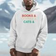 Books Coffee Cats Social Justice Unisex Hoodie