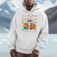 Cat Fall In Love With Reading Book Lover Autumn Unisex Hoodie