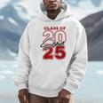 Class Of 2025 Senior 2025 Graduation Red Raglan Baseball Tee Unisex Hoodie