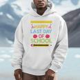 Cool Stylish Happy Last Day Of School Shirt Graduation Unisex Hoodie