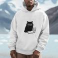 First Of All I’m A Delight Cute Cat Books Coffee Humor Unisex Hoodie