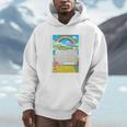 Frutiger Aero Aesthetic Rainbow Glitch Art Premium Tri-Blend Unisex Hoodie
