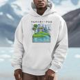 Future City Wind Power Frutiger Aero Y2K Style Ocean Unisex Hoodie