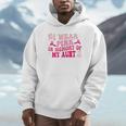 Groovy I Wear Pink In Memory Of My Aunt Breast Cancer Back Unisex Hoodie Groovy I Wear Pink In Memory Of My Aunt Breast Cancer Back Unisex Hoodie