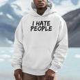 I Hate People Graffiti Introverts Meme Loner Unisex Hoodie I Hate People Graffiti Introverts Meme Loner Unisex Hoodie