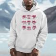 Heart Reading Books Valentine Teacher Boy Girl Book Lover Unisex Hoodie