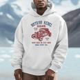Hotrod Rebel Automotive Nostalgia Old Car Distressed Unisex Hoodie