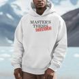 Master's Thesis Defense Tshirt Masters Graduation Shirt Unisex Hoodie