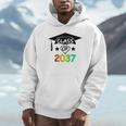 Pre-K -12th Grade Hand Prints Space Graduation Class Of 2037 Unisex Hoodie
