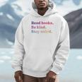 Read Books Be Kind Stay Weird Book Lover Premium Tri-Blend Unisex Hoodie