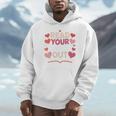 Read Your Heart Out Teacher Valentines Day Reading Book Love Unisex Hoodie