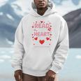 Read Your Heart Out Valentine Reading Book Lover Teacher Premium Tri-Blend Unisex Hoodie