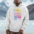 Retro Girls Just Wanna Have Fun Nostalgia 1980s 80's Premium Tri-Blend Unisex Hoodie