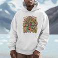 Retro Nostalgia Era Disco Groovy 80s 90s Vintage Aesthetic Premium Tri-Blend Unisex Hoodie