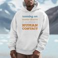 Running On Paper Crafts Social Introvert Humor Vintage Unisex Hoodie
