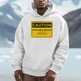 A Simple Yellow Warning Sign For Introvert Unisex Hoodie A Simple Yellow Warning Sign For Introvert Unisex Hoodie