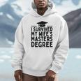 I Survived My Wife's Masters Degree Graduation Class Of 2025 Unisex Hoodie
