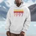 Vintage 1997 Retro Style 90's Born Nostalgia Vibes Birthday Premium Tri-Blend Unisex Hoodie