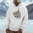 Vintage Cassette Tape And Pencil Nostalgia Party 70s 80s 90s Premium Unisex Hoodie