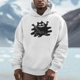 Yk2 Grunge Scary Cat With Tail Tomboy 90s Nostalgia Indie Premium Tri-Blend Unisex Hoodie