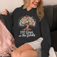 100th Day Of School Books Tree Reading Unisex Hoodie