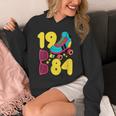1984 Retro Raised In The 80s Old School Nostalgia Vibes Unisex Hoodie