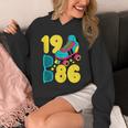 1986 Retro Raised In The 80s Old School Nostalgia Vibes Unisex Hoodie