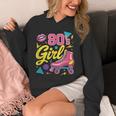 80's Girl Roller Skates Skating Eighties 1980s Nostalgia Unisex Hoodie