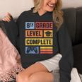 8th Grade Graduation Shirt 2024 Gamer Level Eighth Birthday Unisex Hoodie