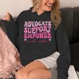 Advocate Support Empower Groovy Social Worker Graduation MSW Unisex Hoodie