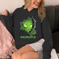 Alien Face Ew People UFO Introvert Meme Men Women Kids Unisex Hoodie Alien Face Ew People UFO Introvert Meme Men Women Kids Unisex Hoodie