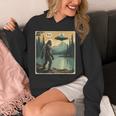 Bigfoot Sasquatch Alien Spaceship UFO Introvert Bruh Unisex Hoodie Bigfoot Sasquatch Alien Spaceship UFO Introvert Bruh Unisex Hoodie