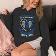 Blue In Memory Of Godfather Colon Cancer Awareness Uplifting Unisex Hoodie