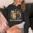 Boo-Kmarked Fall Pumpkin Books Halloween Teacher Teaching Unisex Hoodie Boo-Kmarked Fall Pumpkin Books Halloween Teacher Teaching Unisex Hoodie